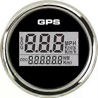 Digital GPS Speedometer Odometer 0-999 knots km/h mph 12V/24V with 8 Colors  Backlight compatible for  Motorcycle Car Boat Yacht
