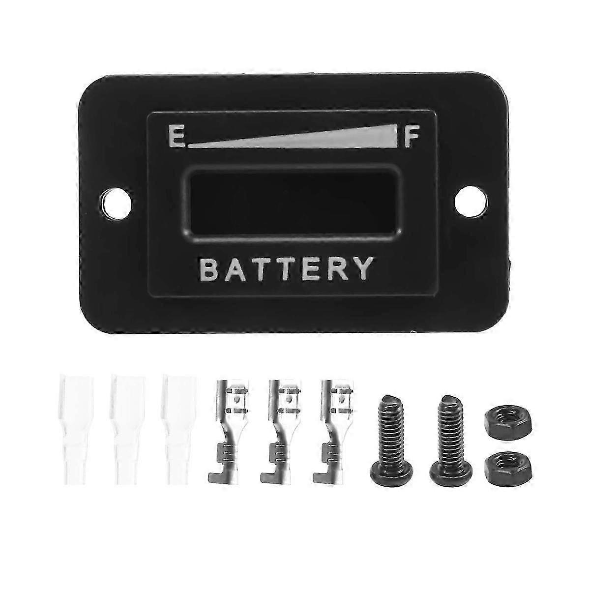 Golf Cart Battery Meter 48V LED Battery Indicator Battery Gauge Battery Level Meter IP65 compatible