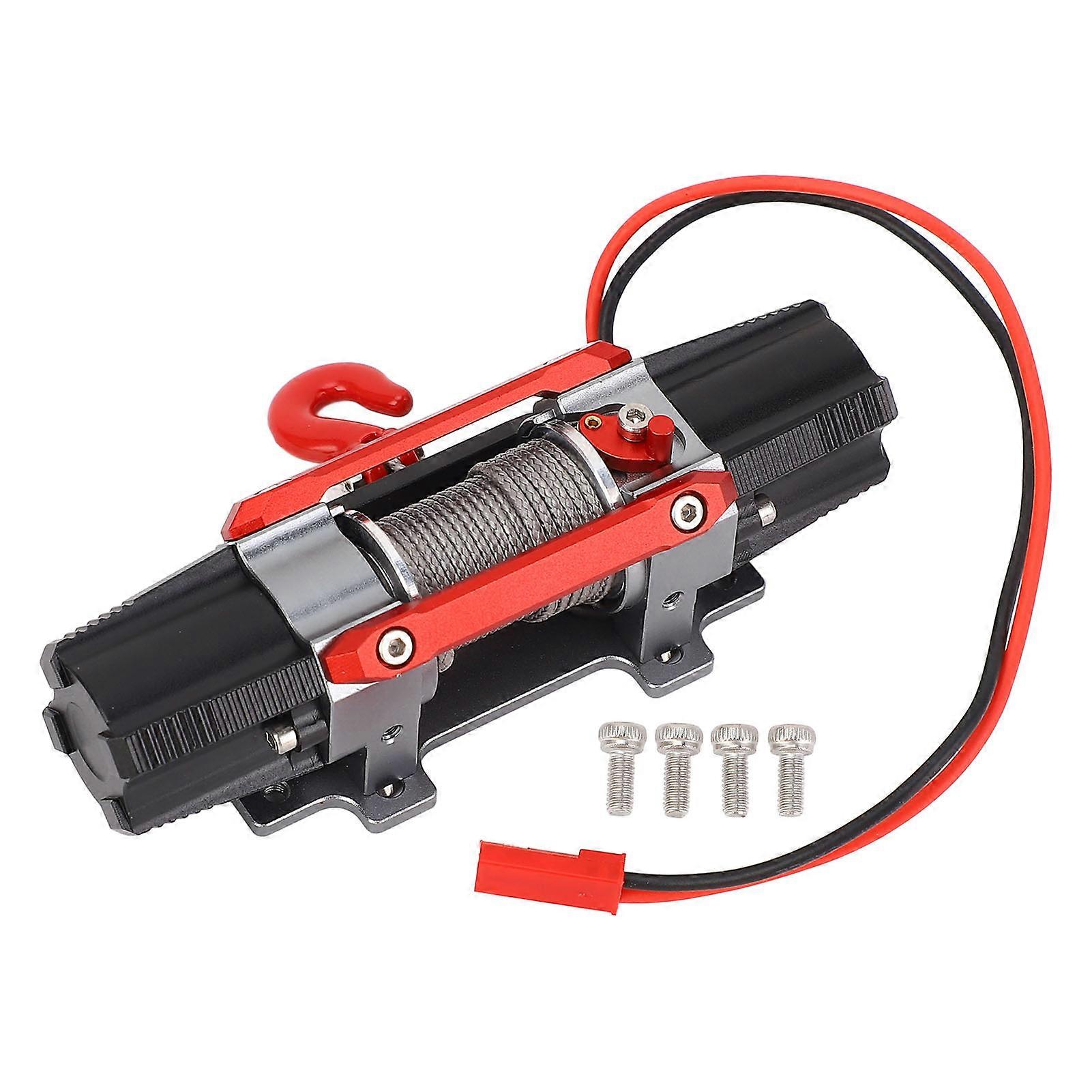 RC Dual Motor Winch CNC Metal Simulated Strong Power Electric Dual Motor for 1/10 1/8 RC Car Model