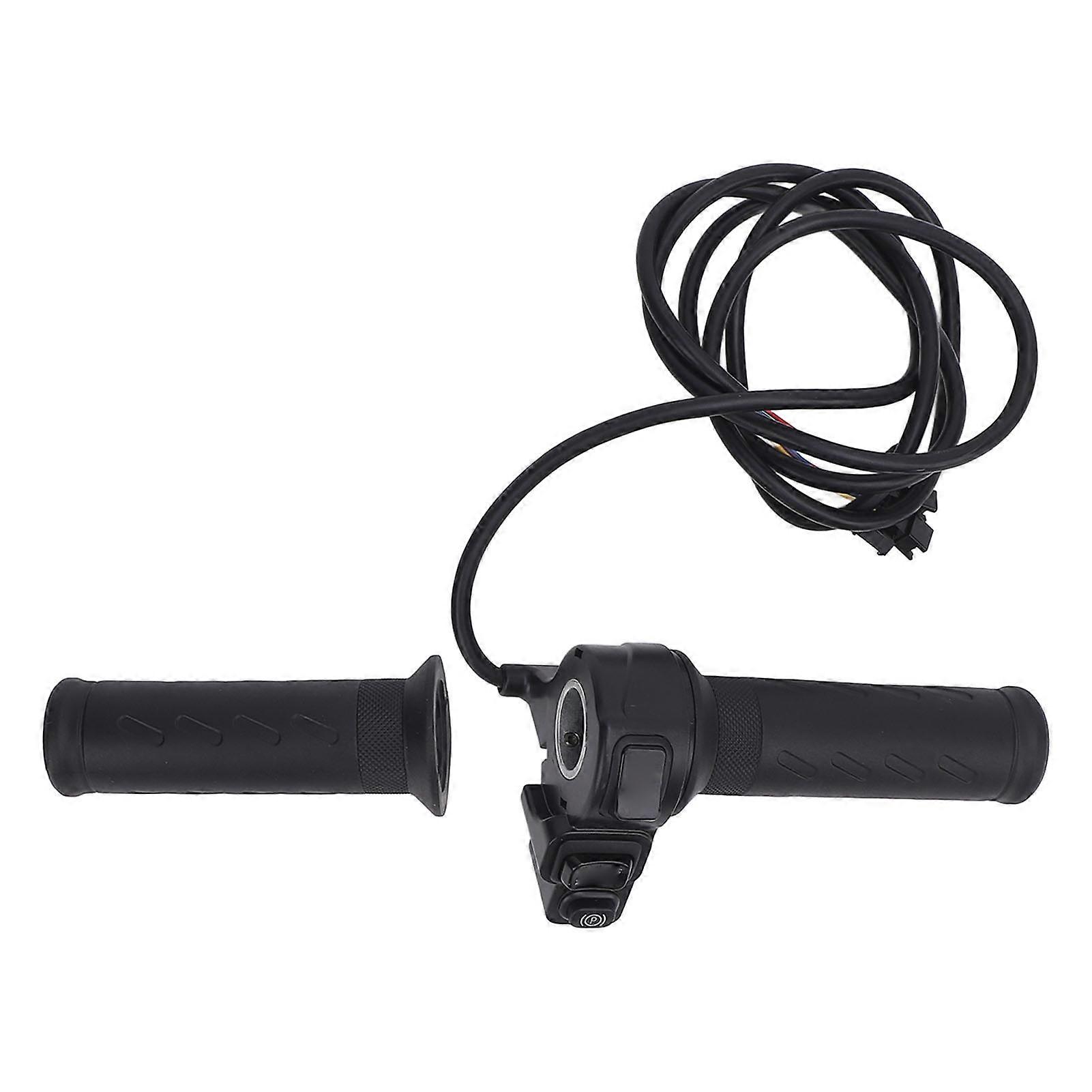 Electric Bike Throttle Grip Sensitive Speed Control Scooter Handlebar Grip with 1.6m Cable SM Connector for 22.5mm Handlebars