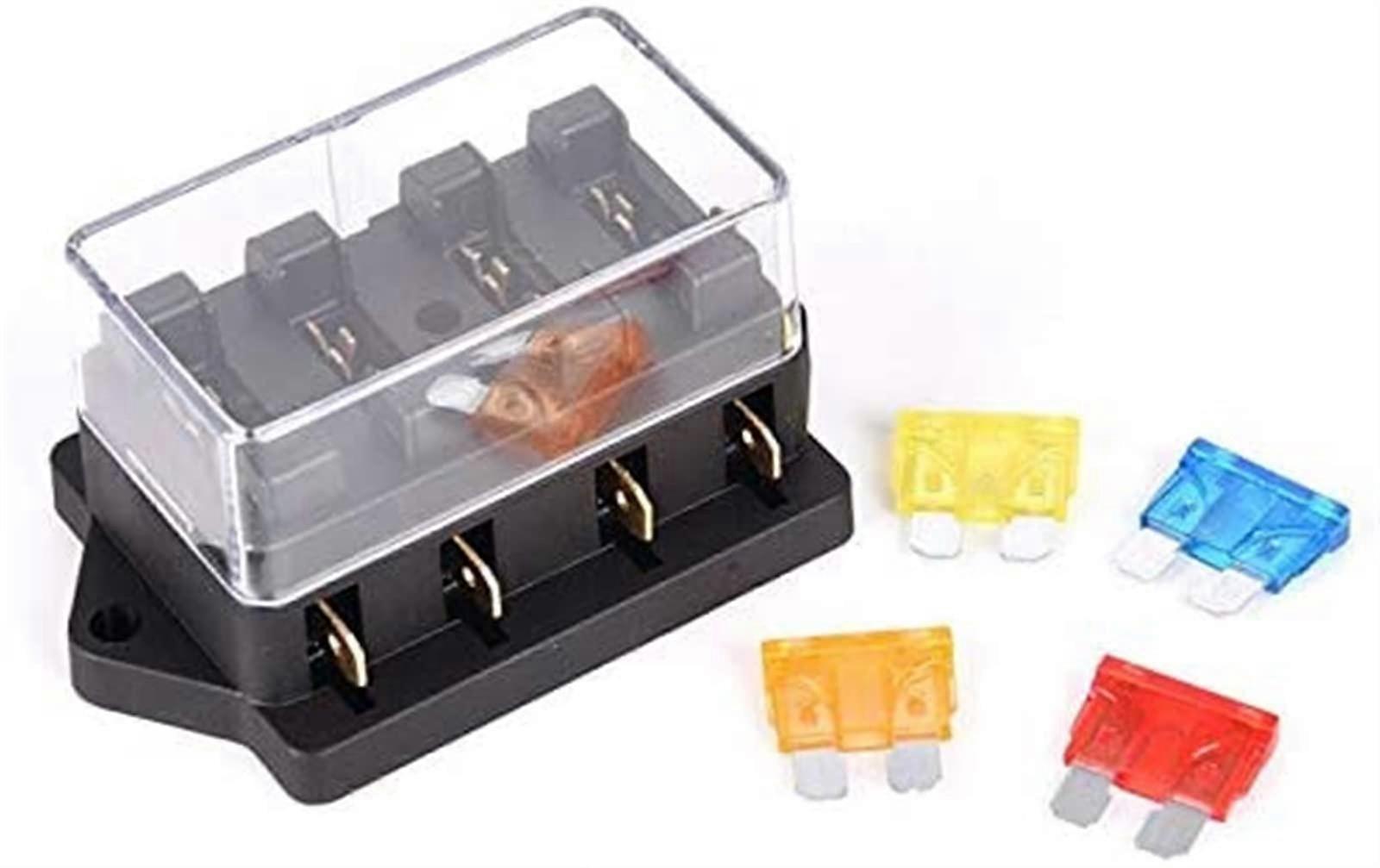 Auto 4way circuit standard ATO sheet fuse box block holder 1 2 V/24 V4 Way Fuse