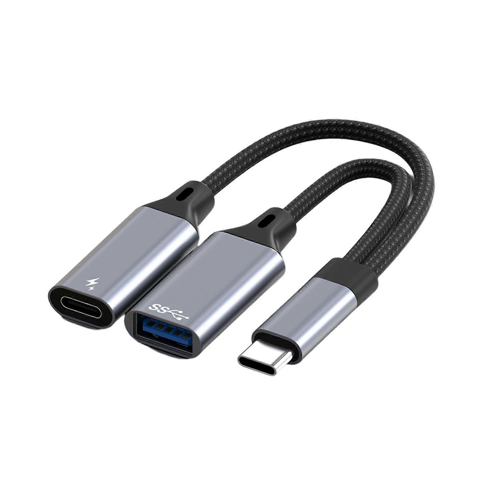 OTG typu C do USB 3.0 Ładowanie 30 W Obsługuje przenośny adapter typu C Aluminiowy adapter do szybkiego ładowania do smartfonów