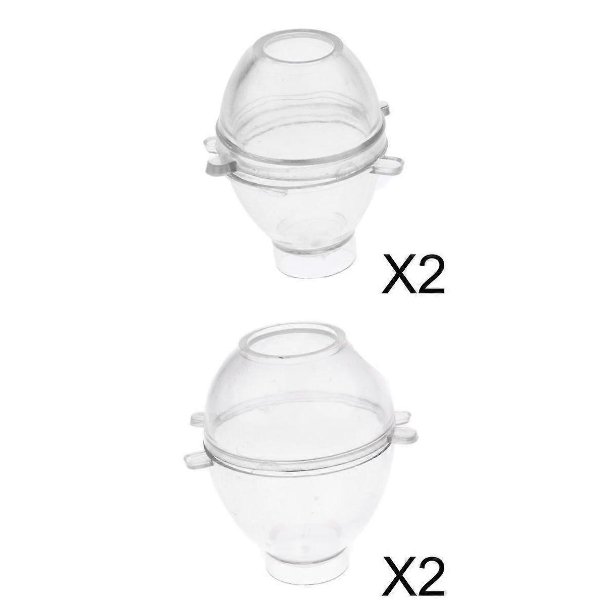 4 Pieces Plastic Egg Shape Candle Making for DIY