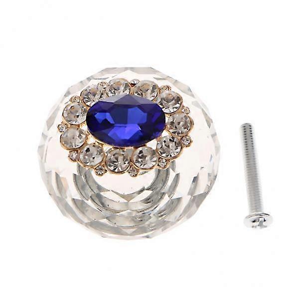 2xCrystal Cabinet Pull Knobs Small Round Pull Handle #3