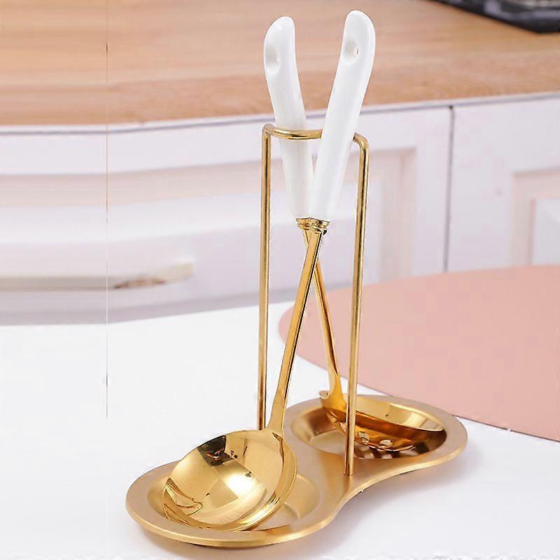 Soup Spoon Colander Oil Filter Spoon Soup Shell Bracket Three-piece Set Kitchen Utensils