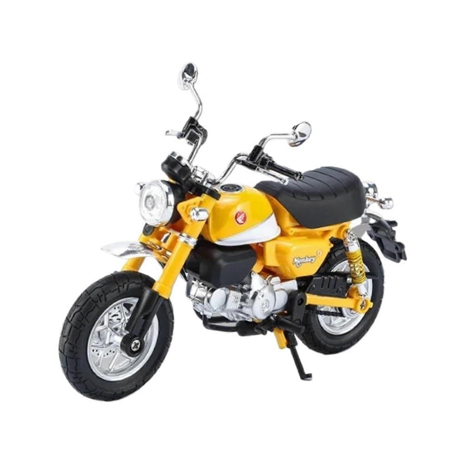 Honda Monkey 125 Alloy Motorcycle Model with Sound and Light(Yellow) Ref: 6604