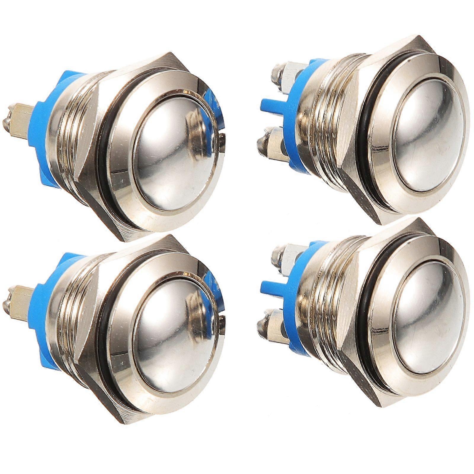 4Pcs Door Chime Button Replaceable Push Button Sturdy Ringer Button Doorbell Button for Home
