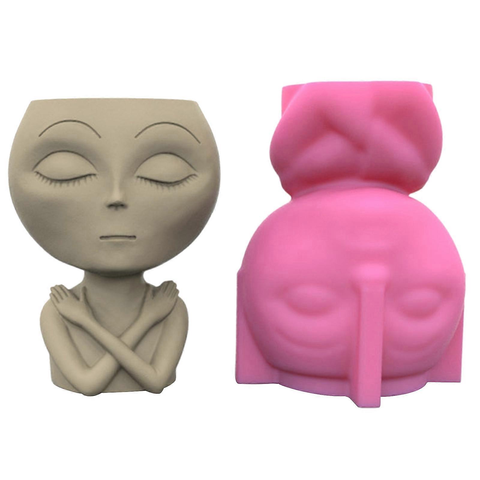 סוקולנטים עציץ שרף עובש סיליקון מתאים לגן DIY גן בטון עציץ פמוט מחזיק מלאכת יד עיצוב הבית צבעוני