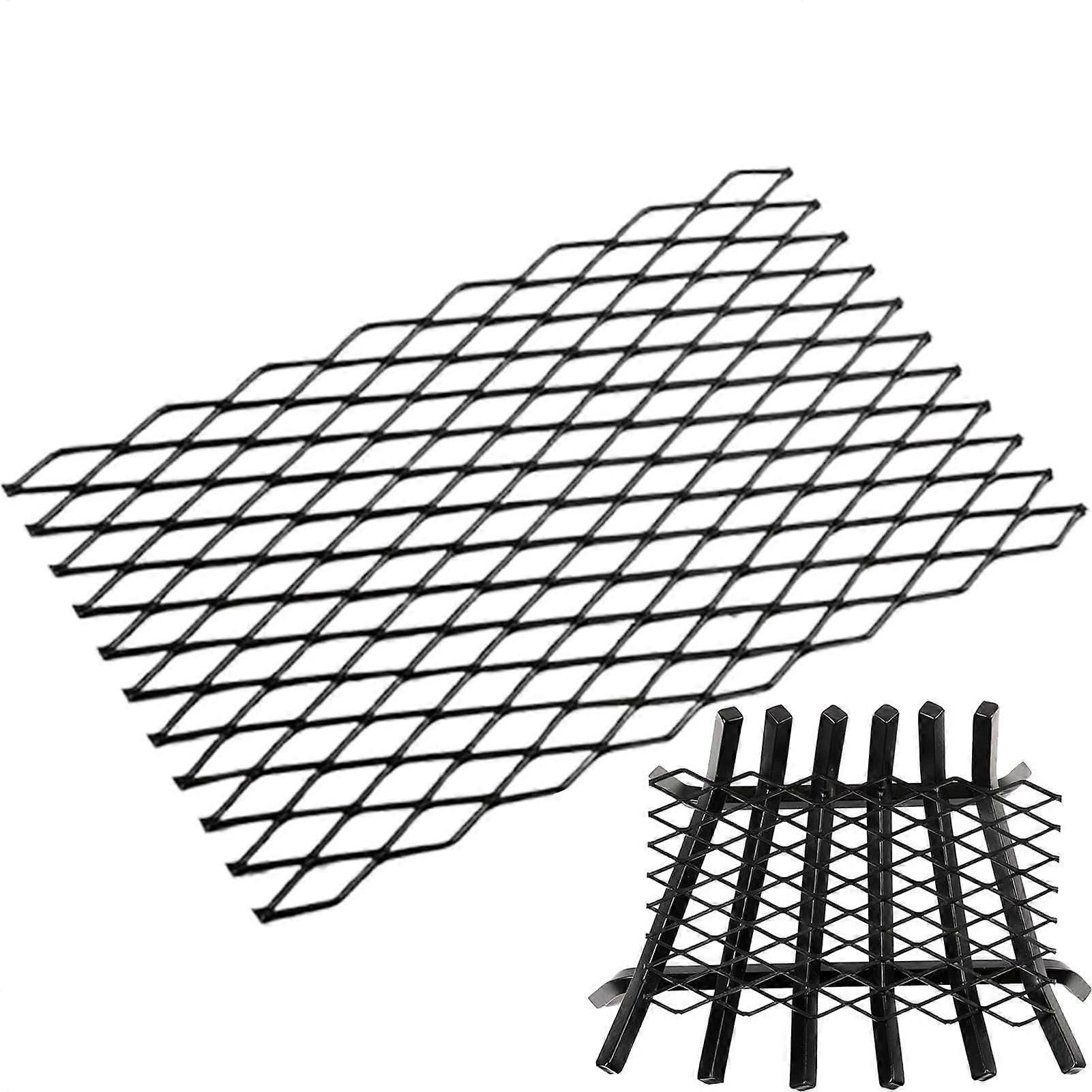 Fire Grille for Fireplace, Durable High-Performance Mesh Grate with Fine Mesh Screen, 36-Inch Size, Black Finish