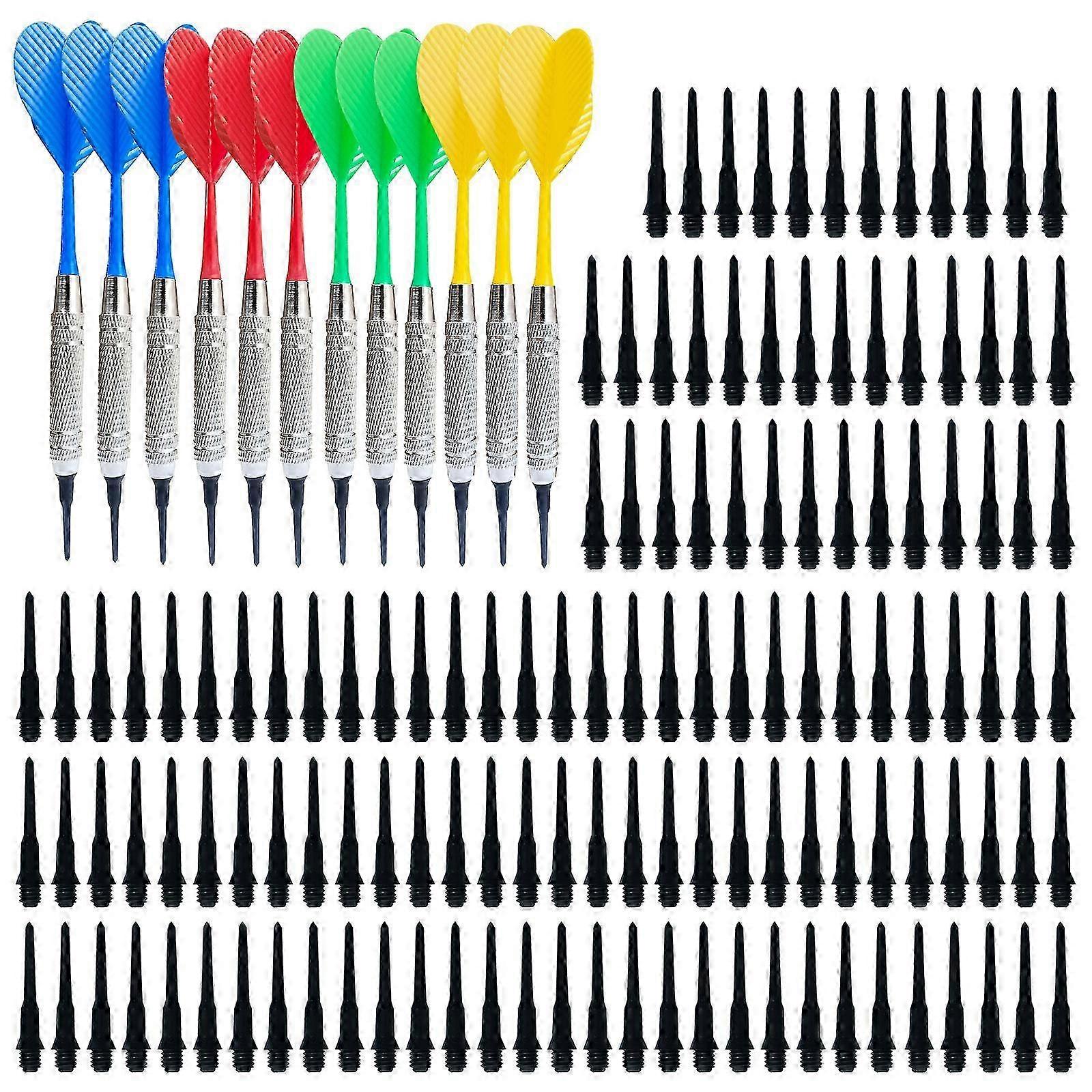 Soft Tip Dartboard Set with 12 Darts and Extra Plastic Tips for Home Use