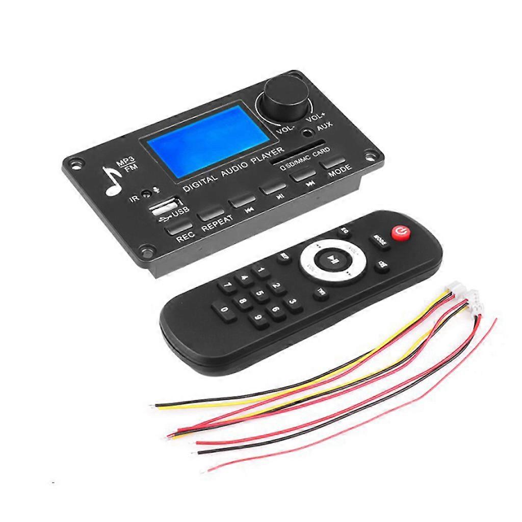 12V USB TF FM Radio Decoder Board Car Wireless Receiver Module DIY Audio Module Car Audio MP3 Player with Remote Control