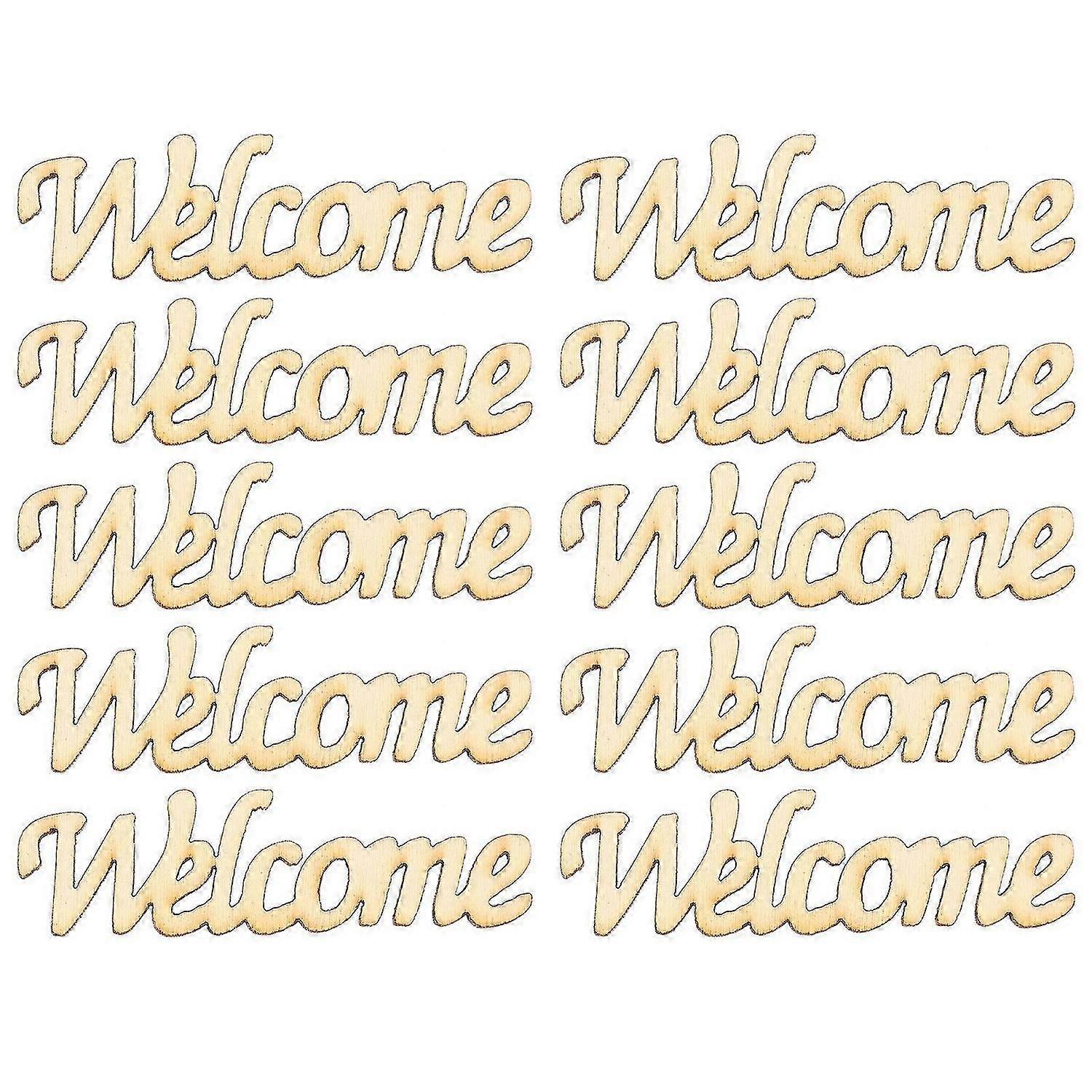 30 قطعة غير مكتملة ترحيب الخشب انقطاع حفل زفاف معلقة