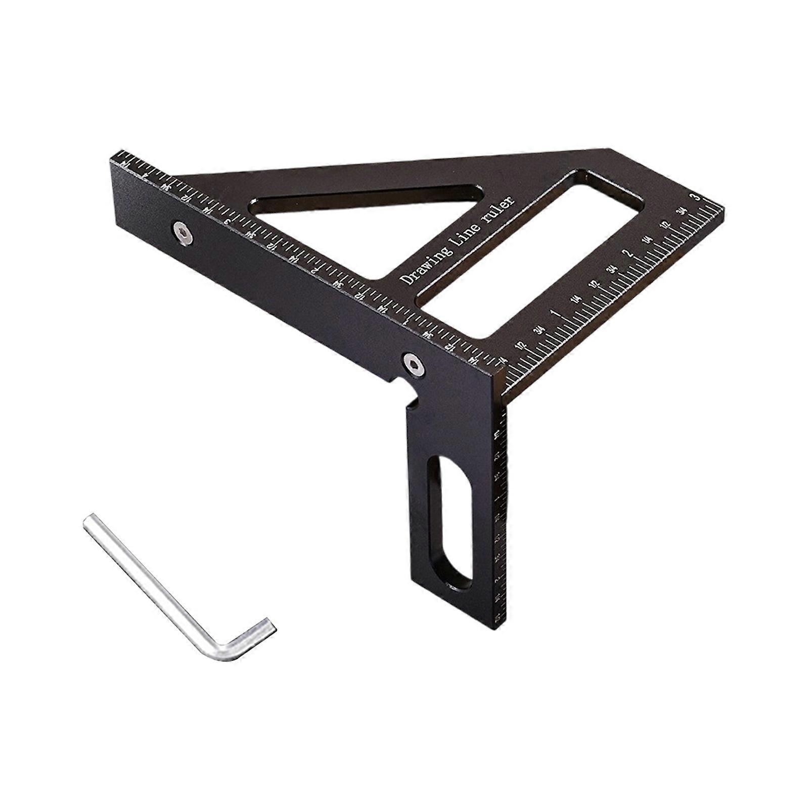High Precise Aluminum MultiAngle Measuring Protractors Ruler For Woodworking Carpentry Engineer Precise Measuring Tool
