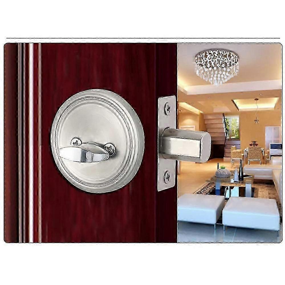 High-Quality Tubular Mortise Lock for Interior Use, 2 Entries, Compatible with Certain Brands, Brass and Stainless Steel Finish, Includes Th