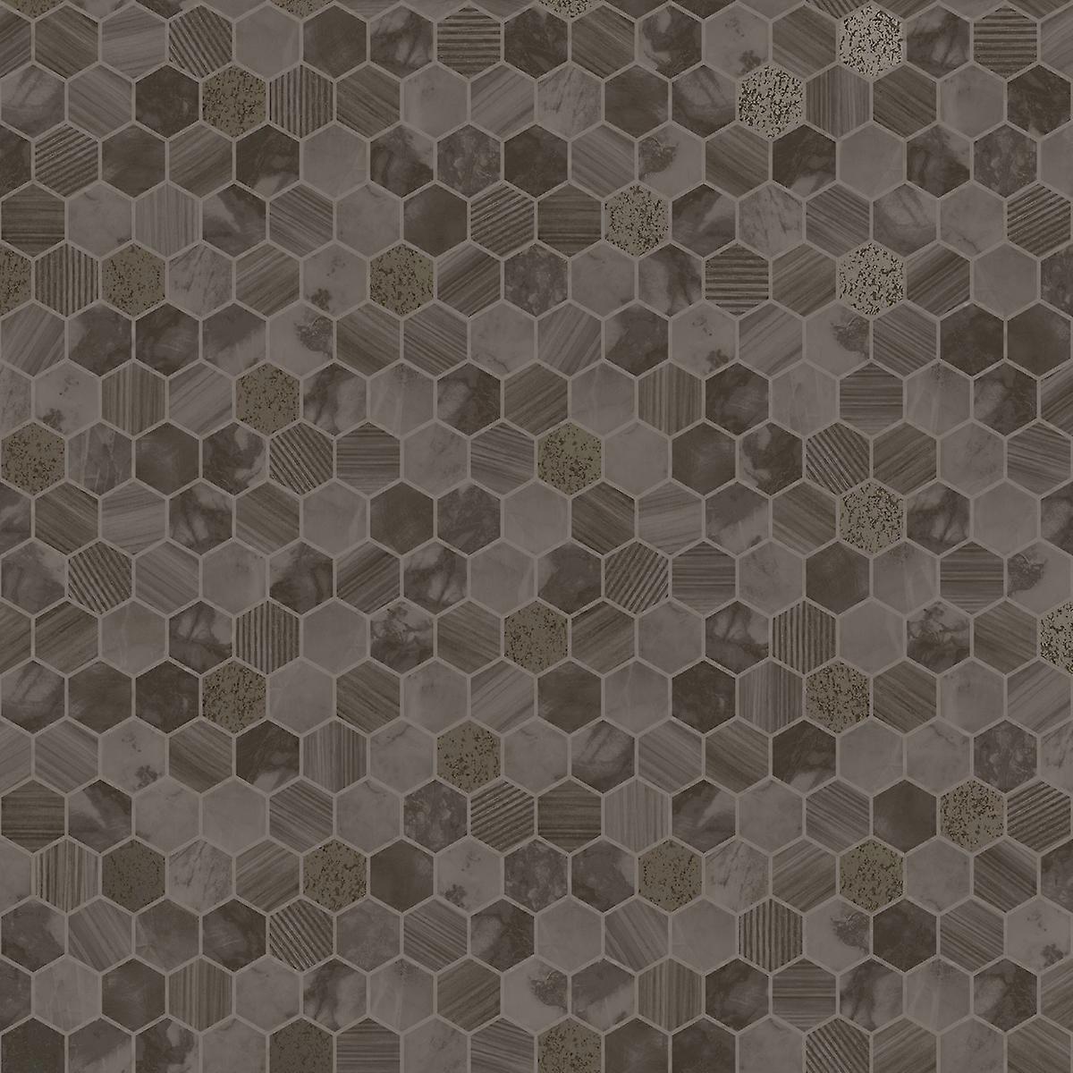 Hexara Tile Blown Vinyl Wallpaper Holden