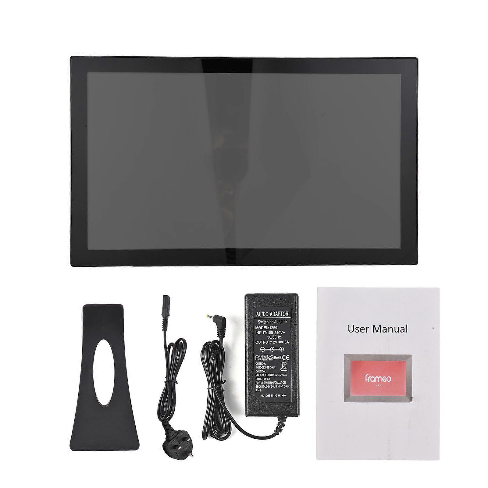 21.5 inch WiFi Digital Photo Frame, IPS Screen, Touch Control, 32GB Storage, Auto Rotate, App Photo Sharing with Back Support for Friends and Family