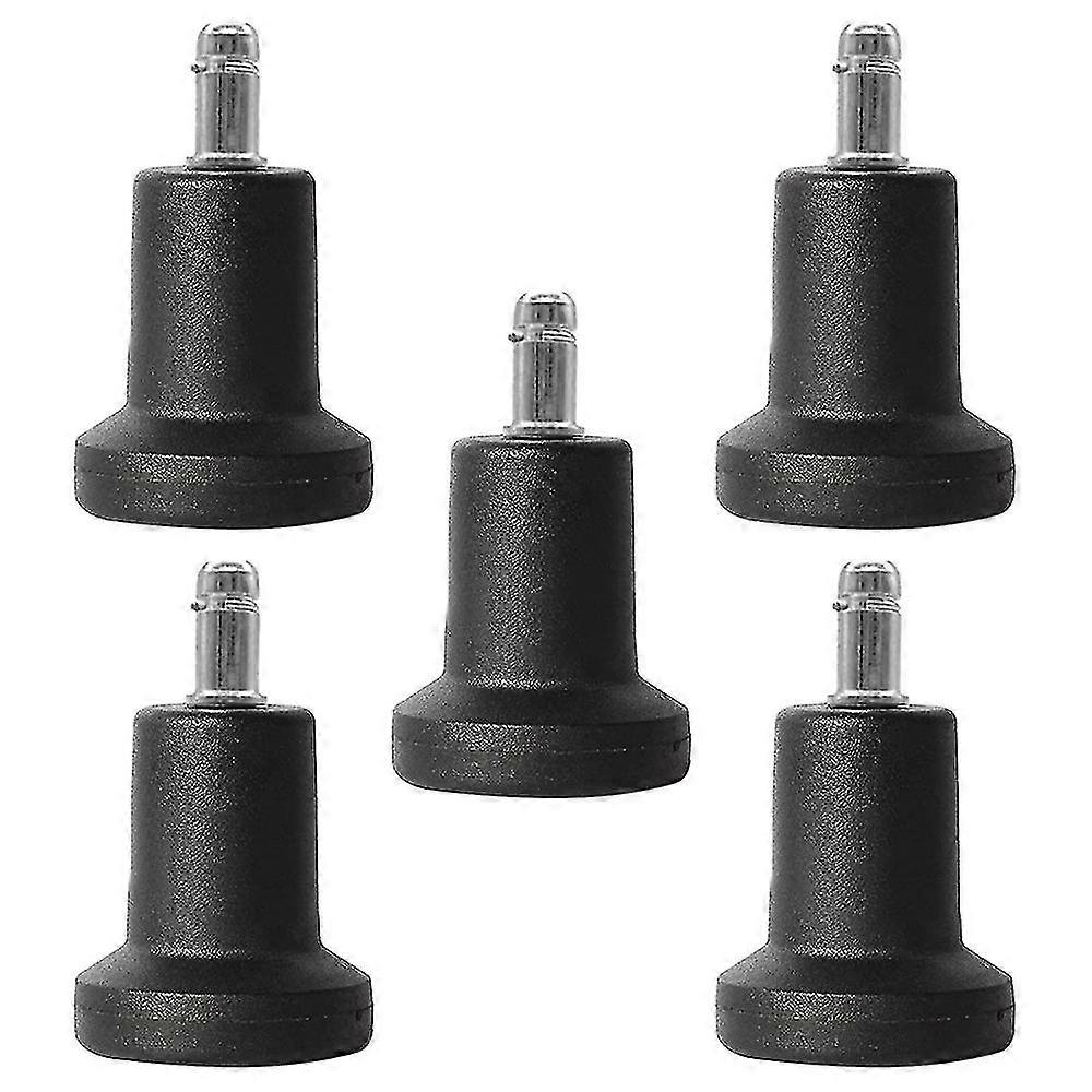 5 عبوات من عجلات كراسي المكتب - انزلاقات أرضية دوارة وثابتة ، عجلات بديلة للكراسي المنزلية والمكتبية ، سدادات العجلات