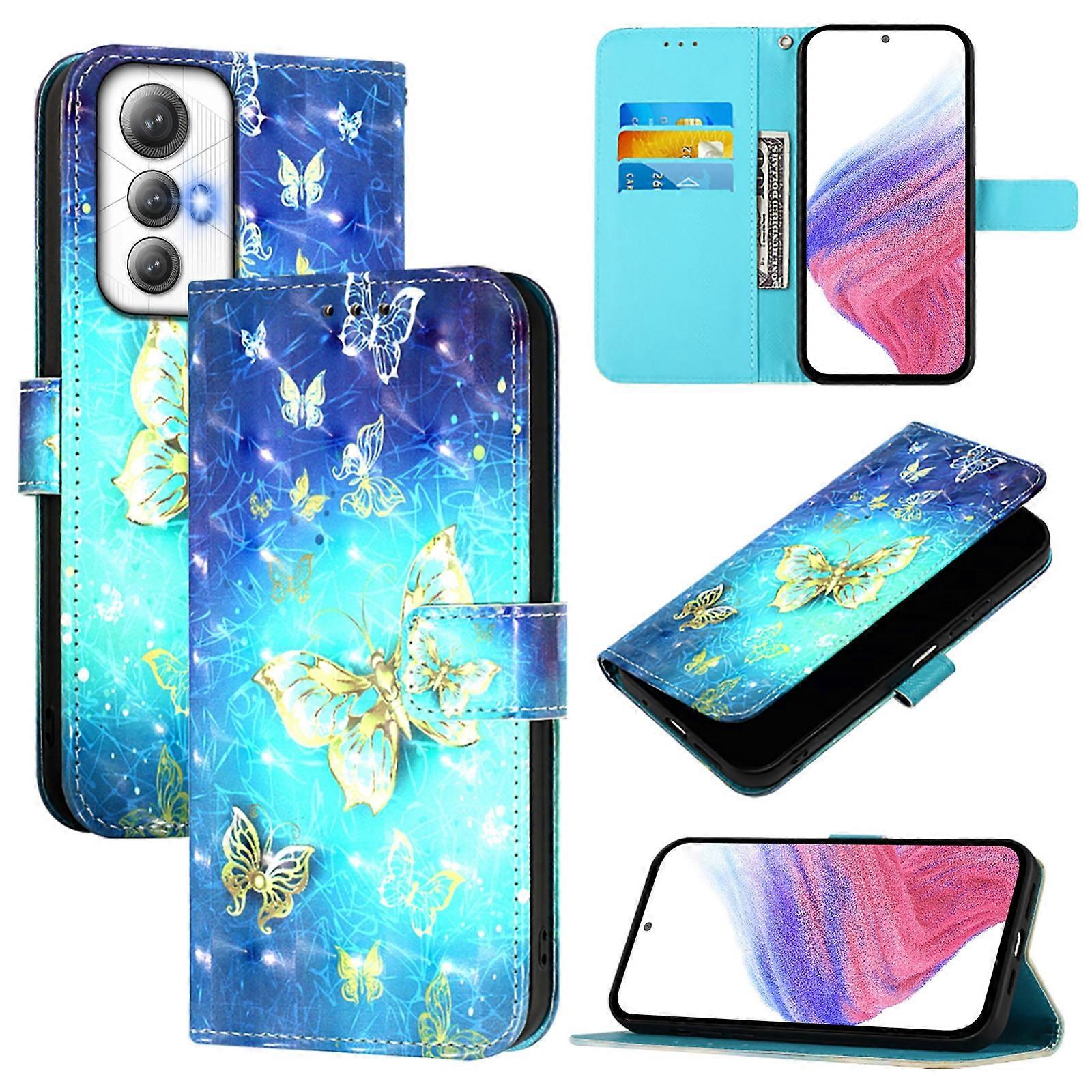 3D-Malerei Horizontale Flip Leder Handyhülle