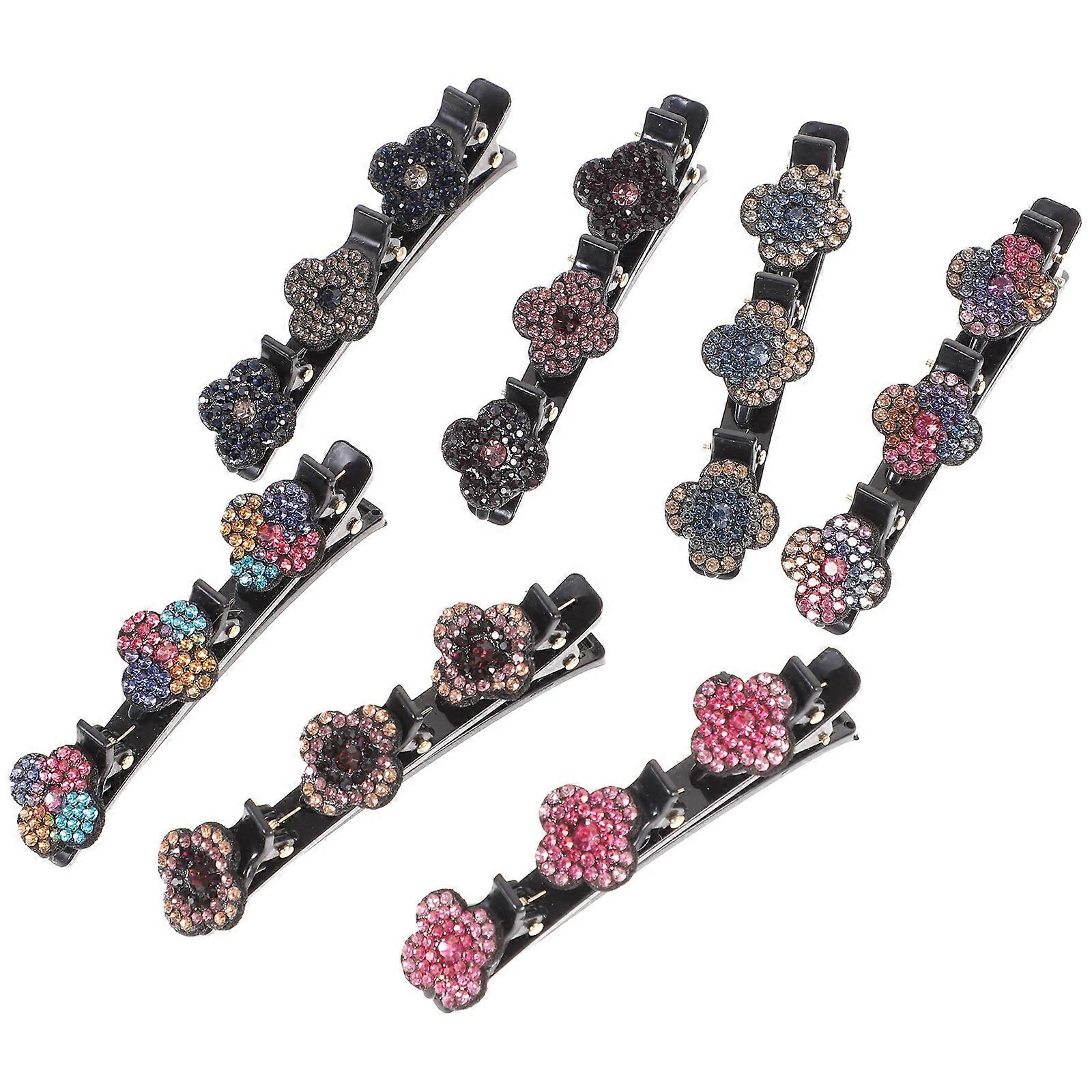 Braiding Hair Clips Plastic Material For School And Work Styling Tools 10x2.2cm 7Pcs