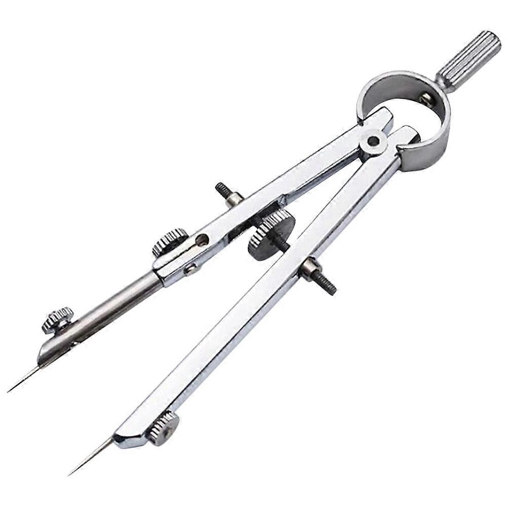 Compact Spring Compass Metal Geometry Tool For Math Students Classroom 1Pcs