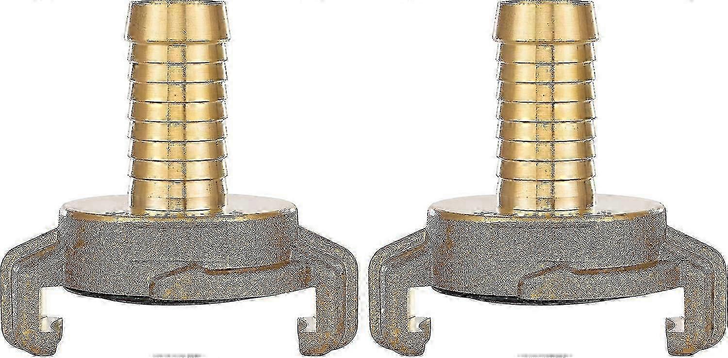 2x Brass Quick Coupling 1/2 Inch Socket (geka System Connection 1/2 Inch Socket)