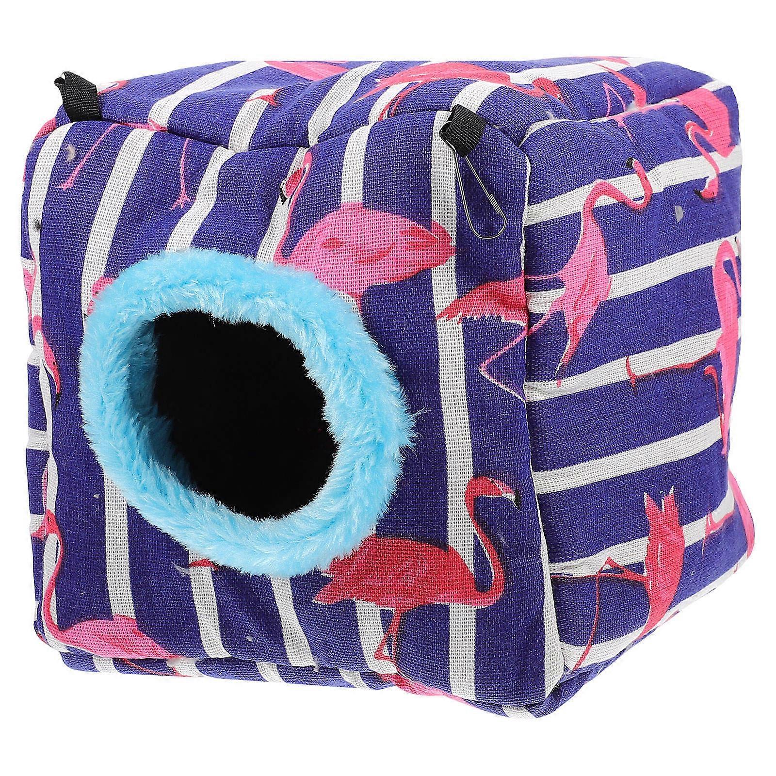 Rodent Bed Squirrel Cotton Hammock Guinea Pig Bedding Yurt-Style Comfortable Hiding 1Set