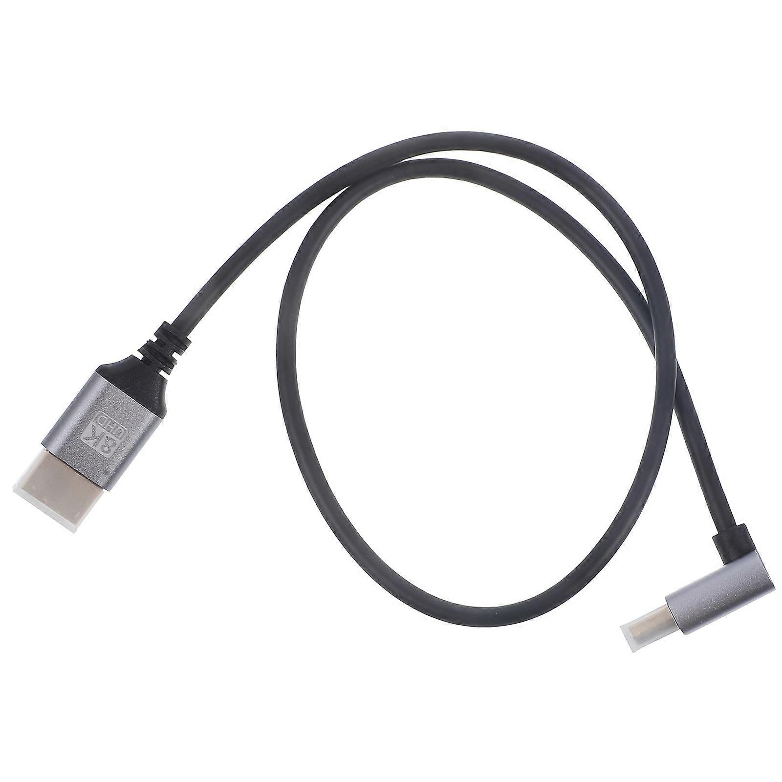 Display Port Cable Video Cord 0.5m Device Connectivity Connector Angled Head 1Pack