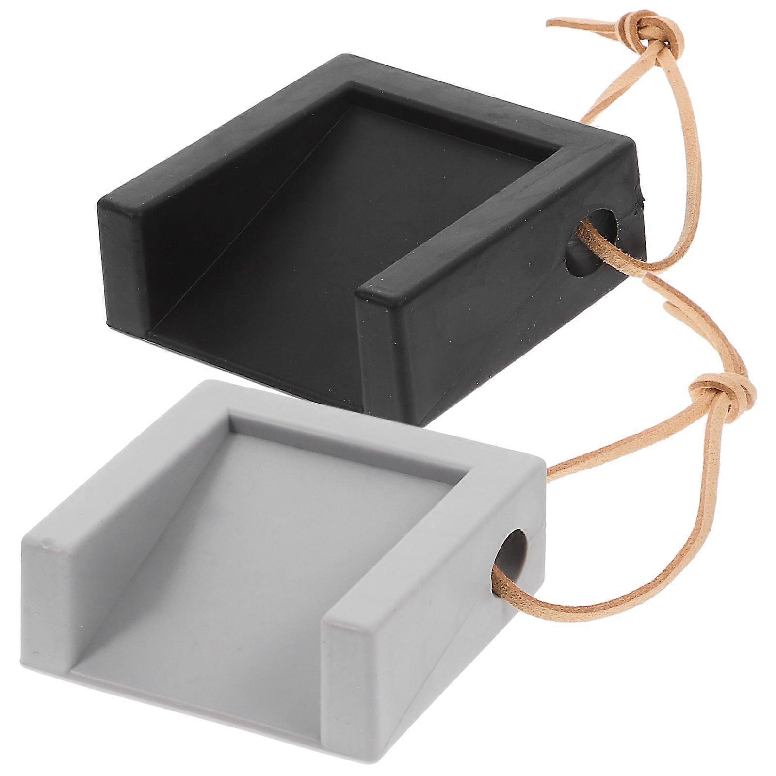 Stackable Door Stopper Wedge Tpr Material For Office Use On Concrete Floor 2Pcs