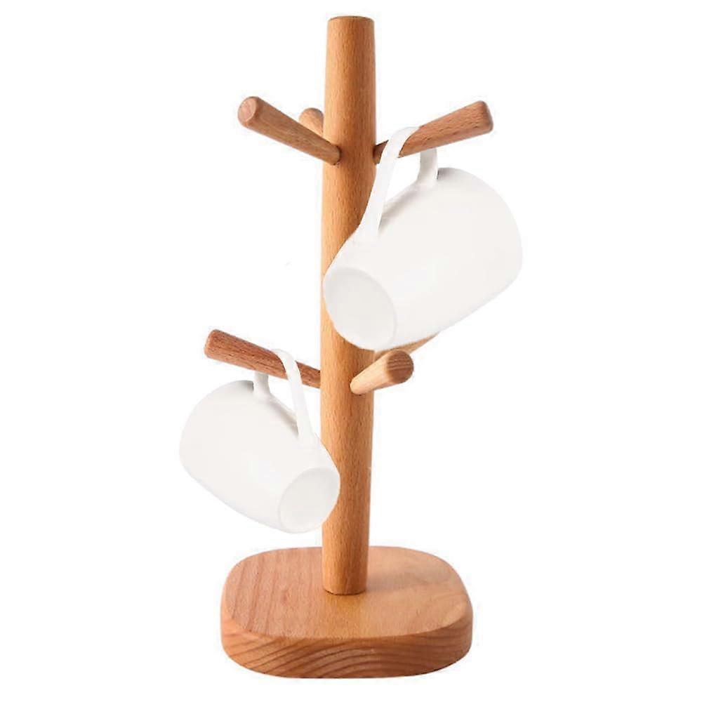 Tree Cup Holder with 6 Hooks for Kitchen Counter Tabletop