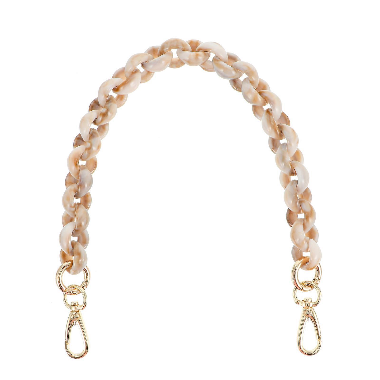 Golden Resin Bag Chain for Decor Durable and Versatile for Various Bags 1Pc