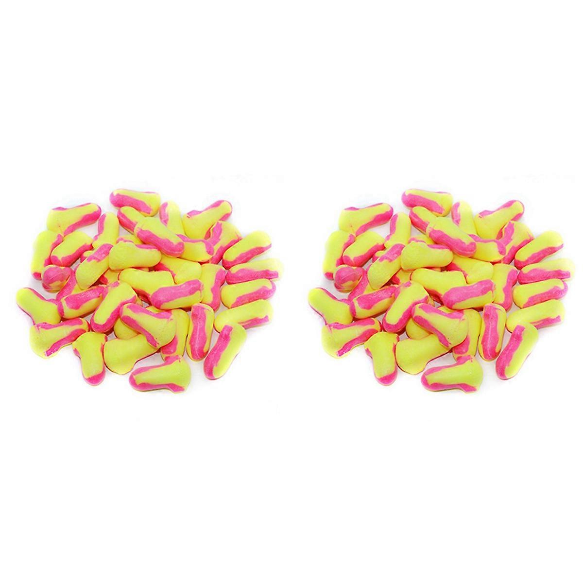 100 Pairs Soundproof Earplugs Anti-Noise Sponge Protective Earplugs