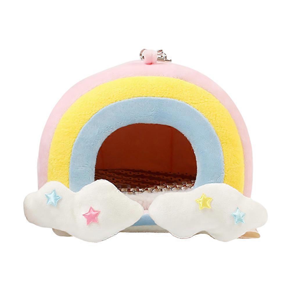 Hamster Hideout Hamster Warm Nest Small Pets Indoor Use 16X16X14CM Plush Security 1Pcs