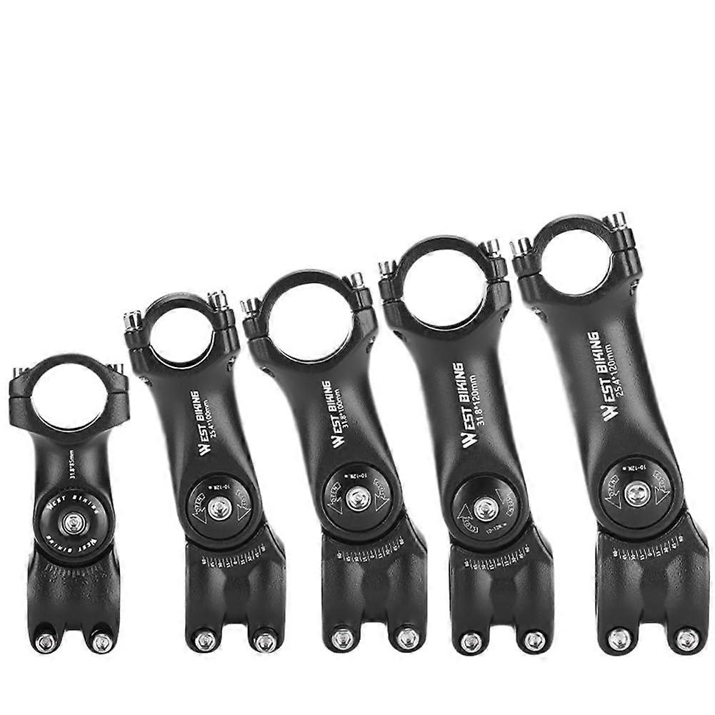 Bike Stem Adjustable Angle Handlebar Riser Extension Adapter 31.8mm x 85mm Easy Installation for Road and Mountain Bikes