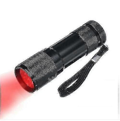 670nm 9led مصباح يدوي أحمر عميق ضد تدهور البصر الشعلة الحمراء Junmai