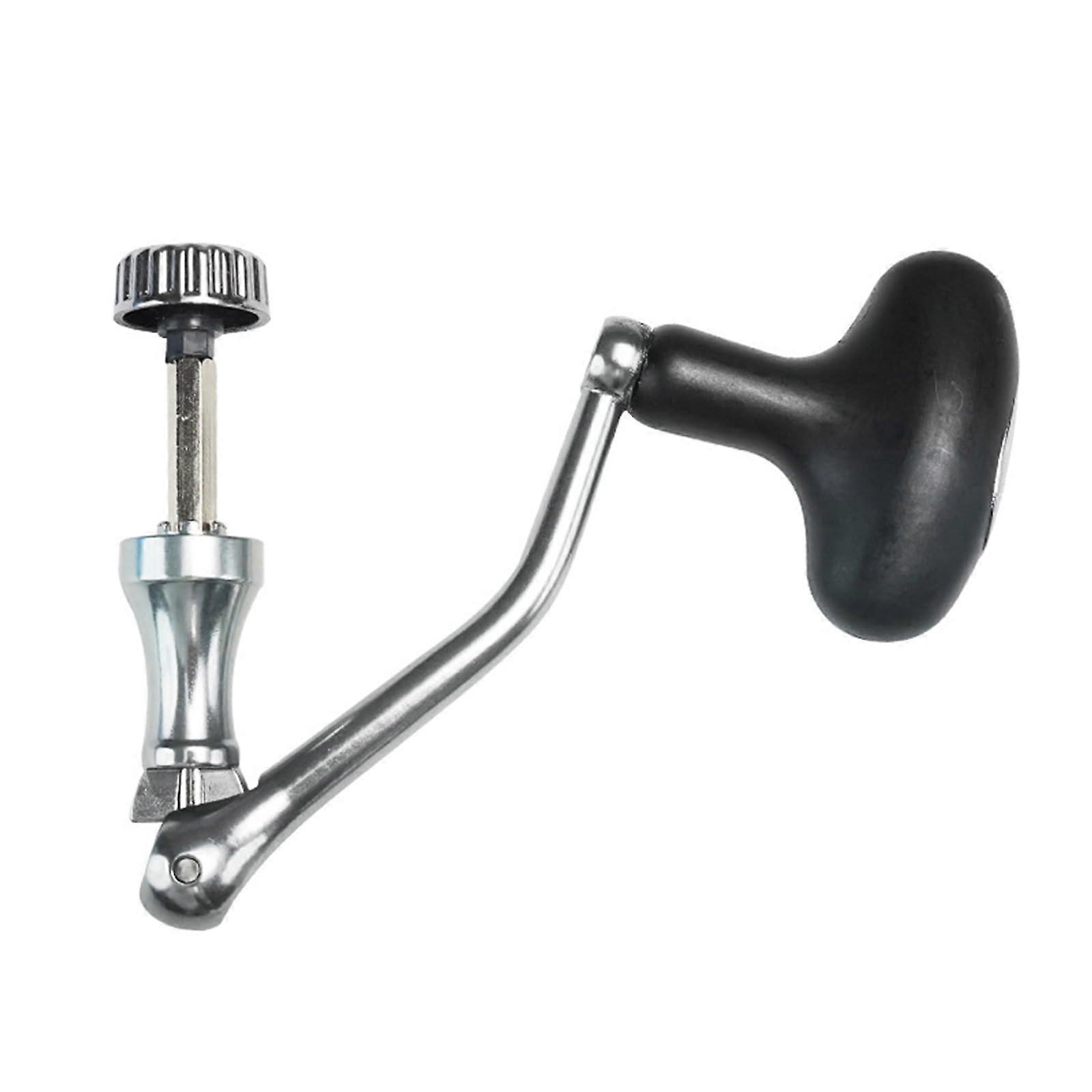 Aluminum alloy Fishing Roll handle Replacement rolls Power lock button Rotating roll handle Wipper Arm Grip Black