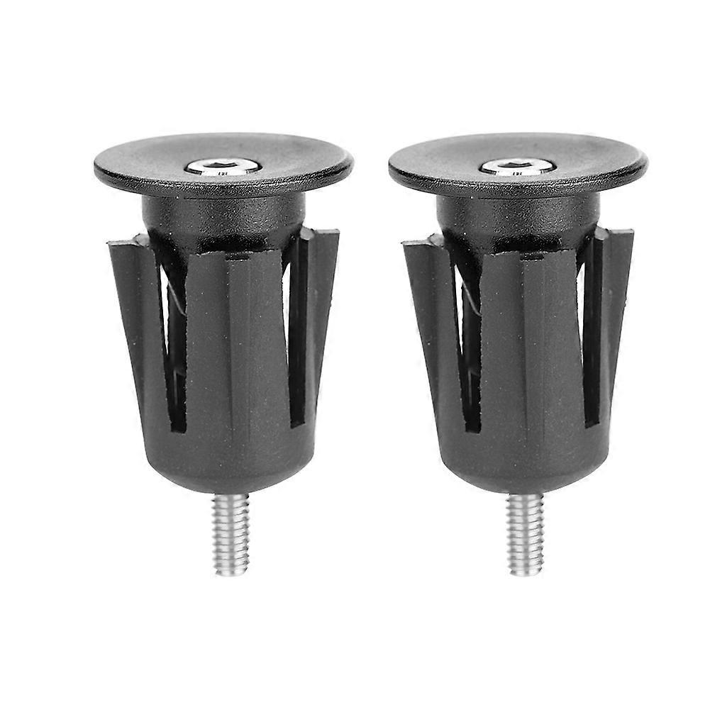 Aluminum Alloy Handlebar End Caps for Road Bike and MTB Handlebars (Black)