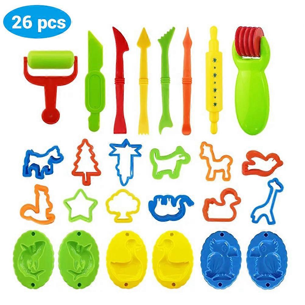 Kit de 26 moules à modeler en pâte à modeler et cristal pour enfants, cadeau idéal