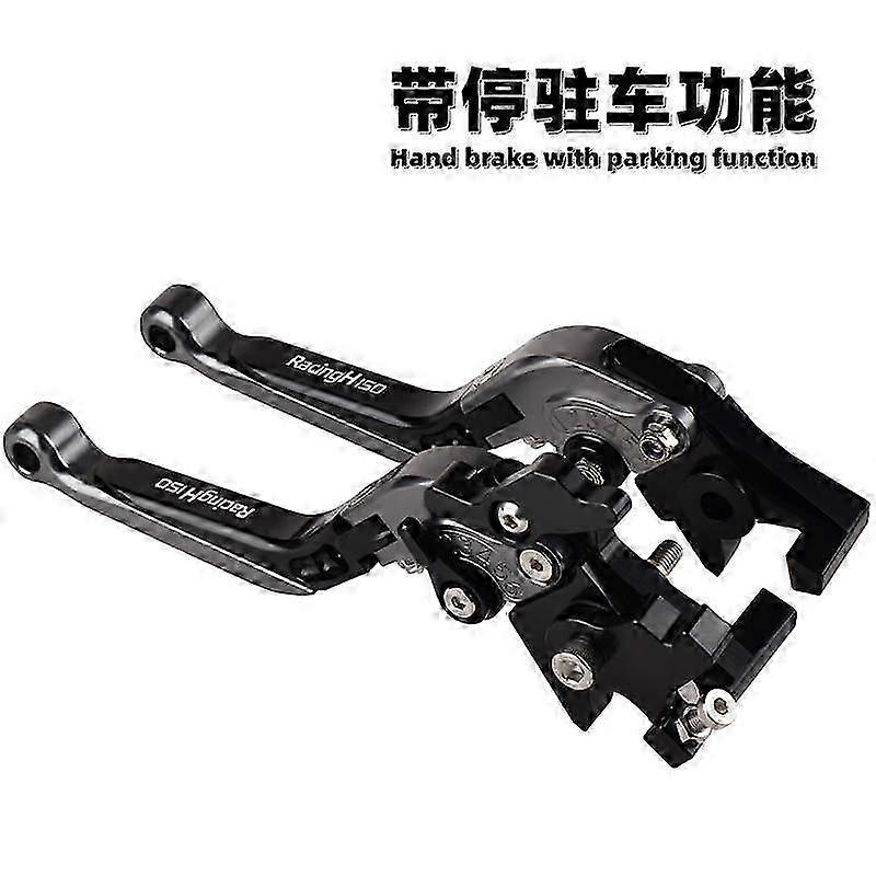 Suitable for a modified parking horn handle with handbrake function for racing bikes and motorcycle lever systems