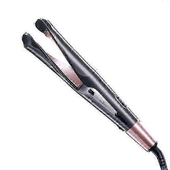2-in-1 stijltang, snelle verwarming, instelbare temperatuur 100-230 (grijs)