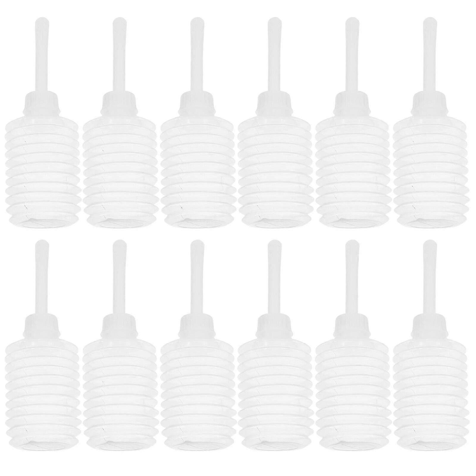12-Pack 200ml Disposable Enema Bottles - Clear Anal Cleaning Applicator for Gentle Personal Hygiene