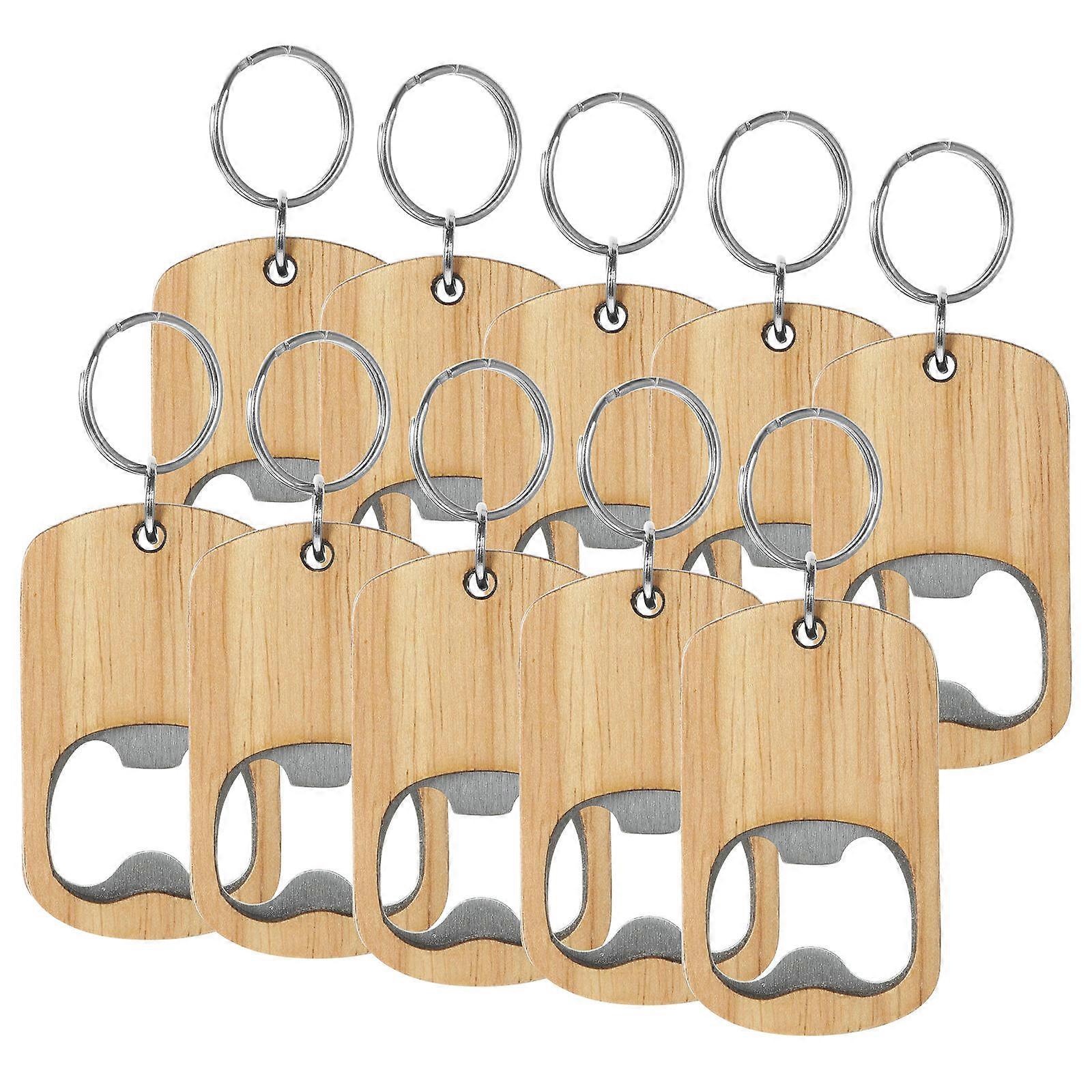 Keychain Bottle Opener for Men Small Beverage Opener Simple Design Home Party Gathering 10Pcs