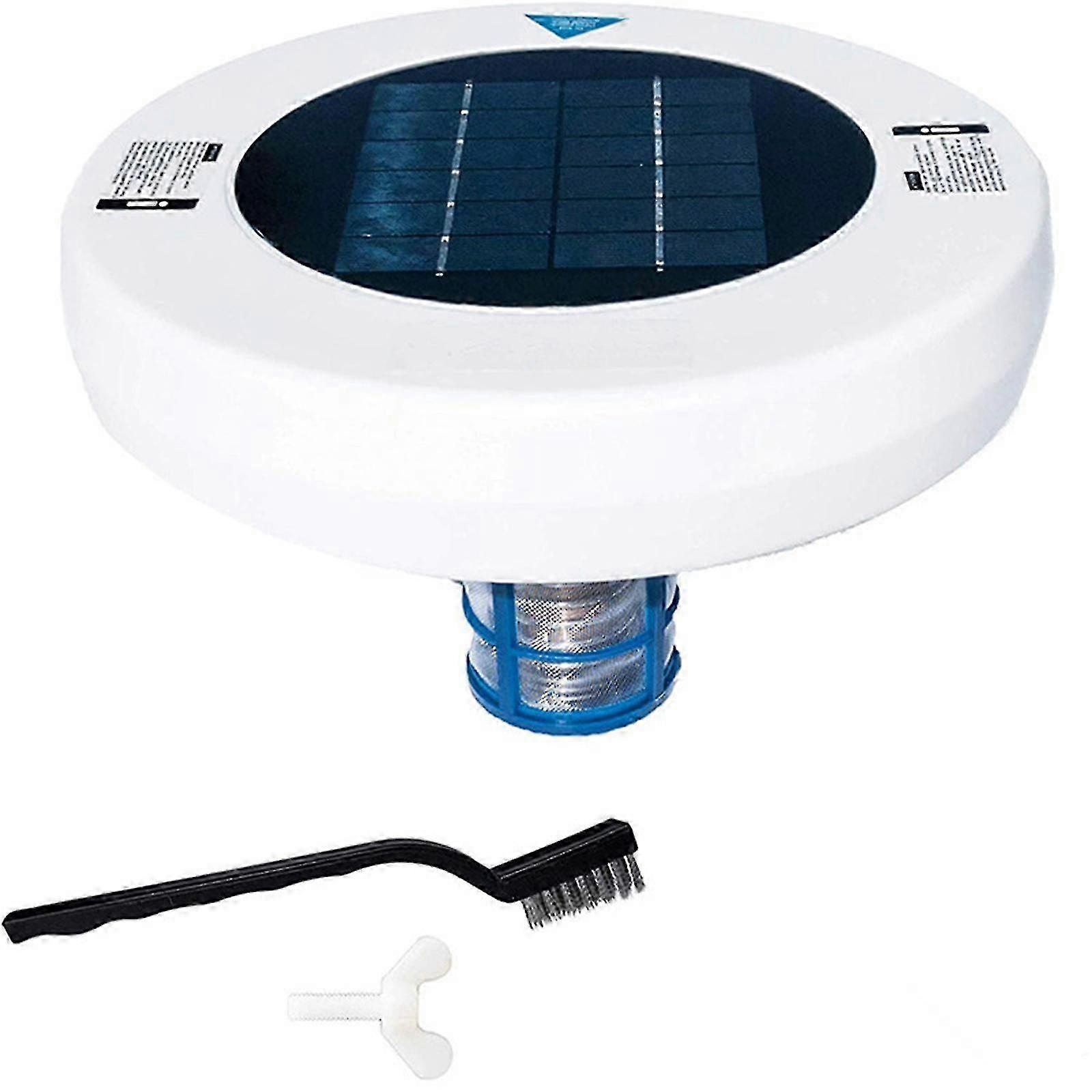 Solar-Powered Pool Ionizer for Automatic Cleaning and Water Purification