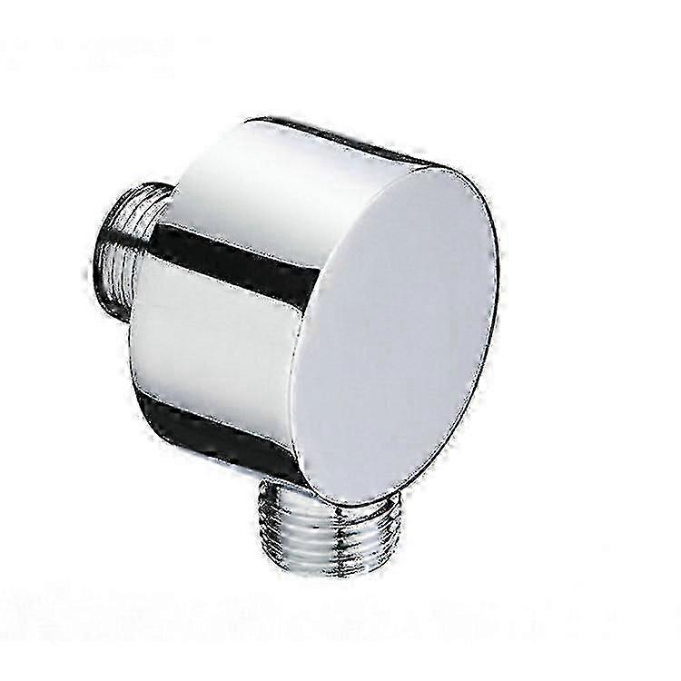 Round Hose Connector - Chrome Wall Connecting Elbow - Brass - Universal - 1/2 - Sand Fitting - Shower Wall Fitting