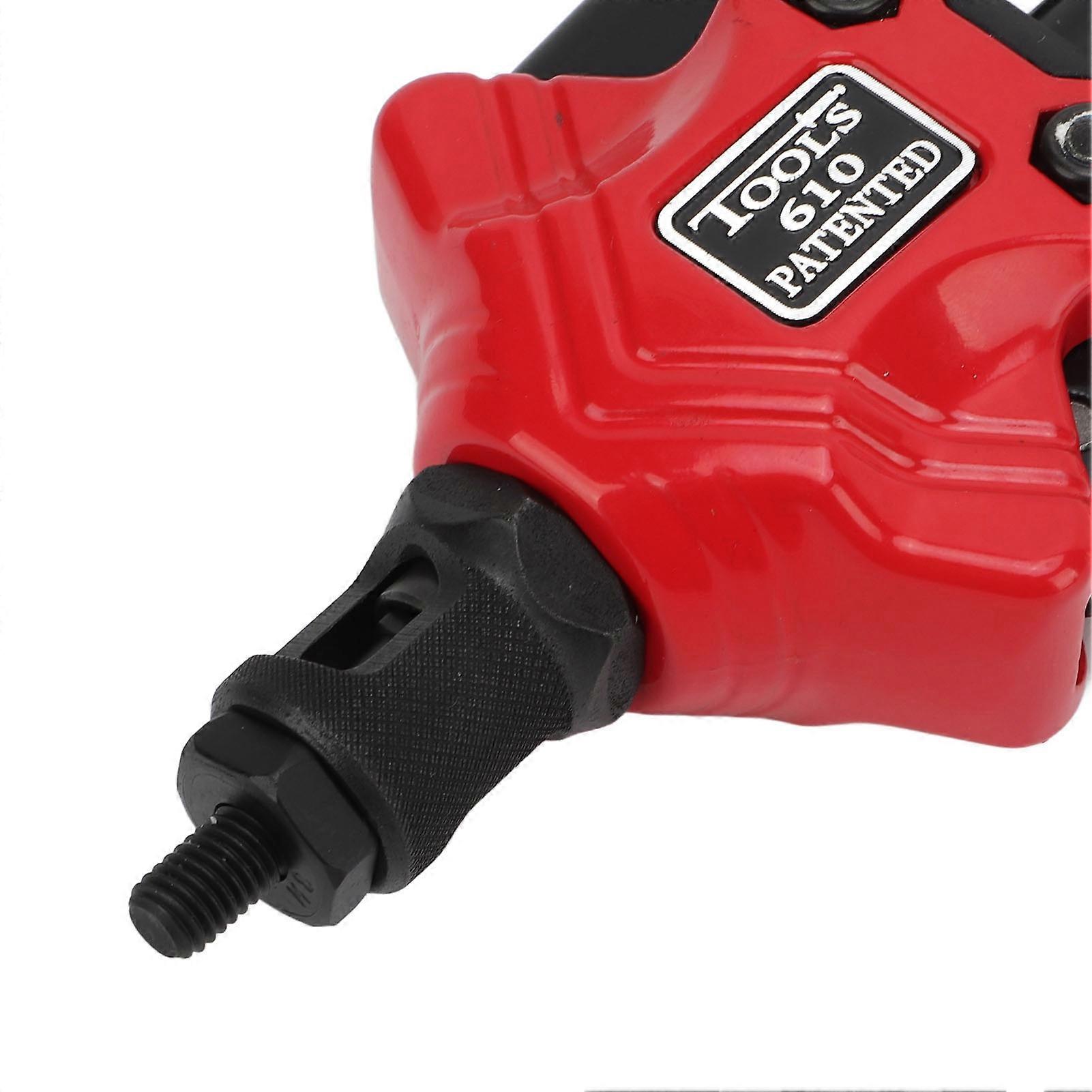 Hand Rivet Nut Kit Manual Riveter Heavy Duty Metal Nutsert Tool with M3 M4 M5 M6 Mandrels