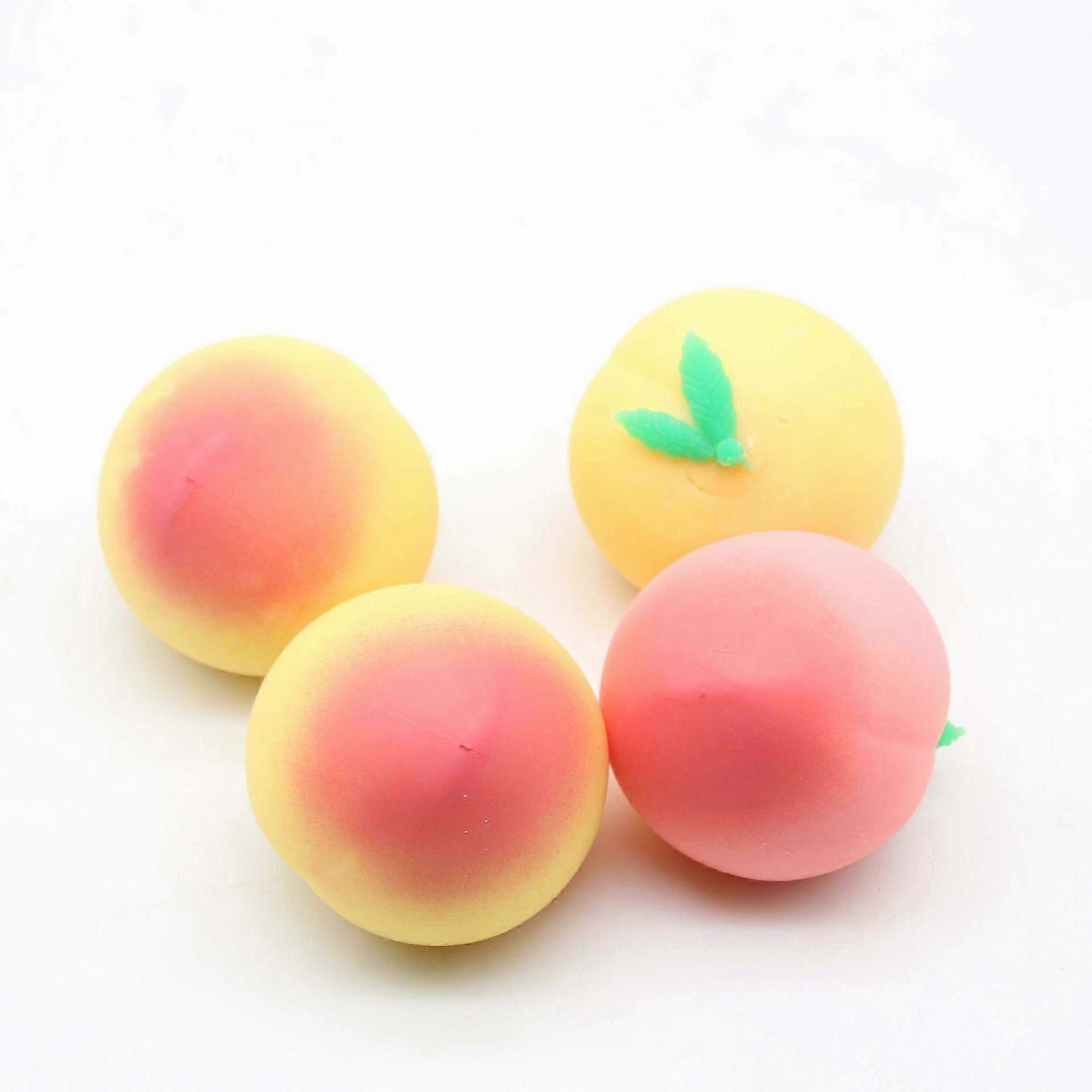 Simulation Peach Honey Peach Squeezing Toy TPR Stress Relief Flour Vent Ball Squeeze Decompression Play