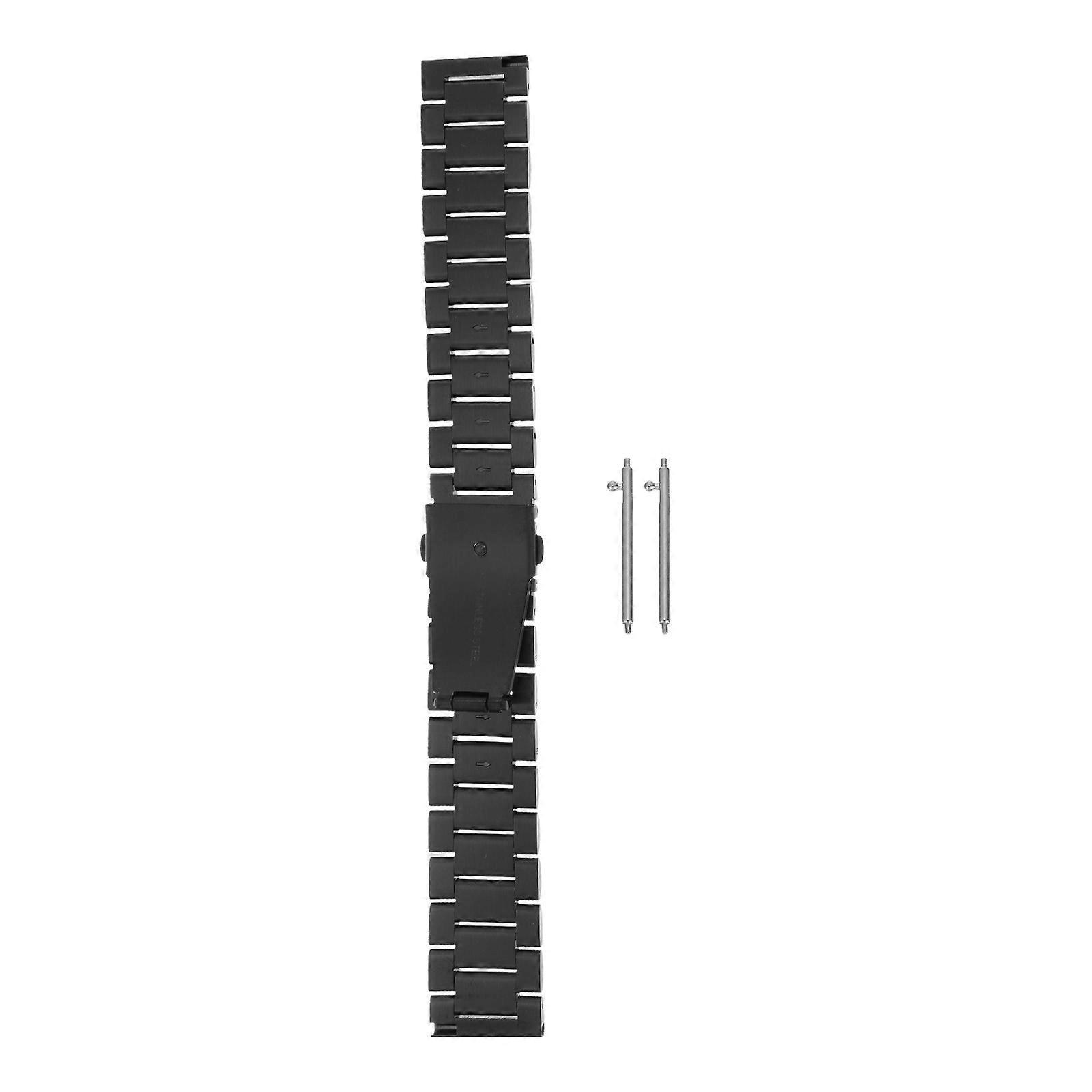 Stainless Steel Watch Strap for Watch Use Compatible with Watch 3 Classic Black 22mm