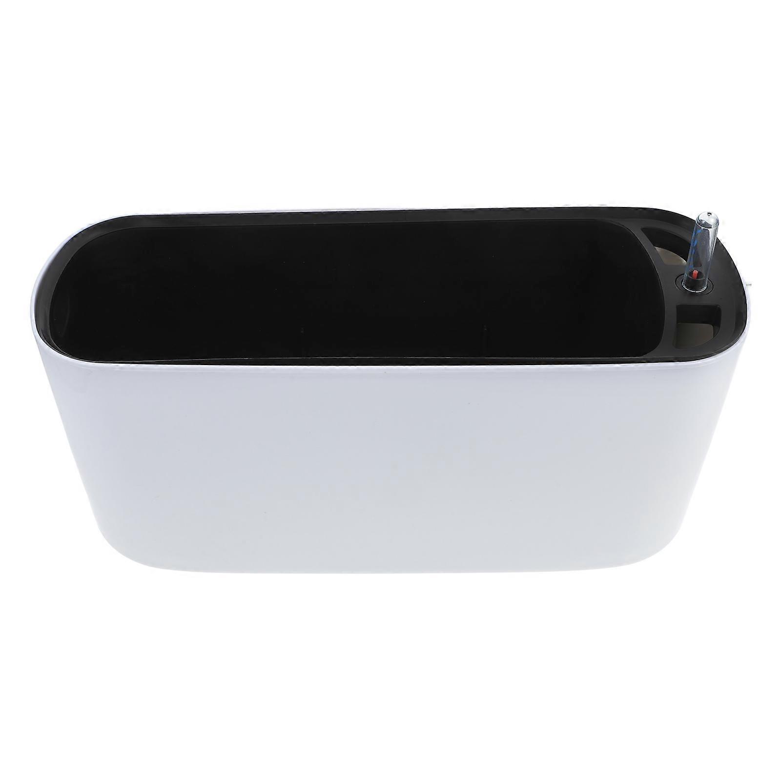 Self Watering Holder Automatic Watering Flowerpot Simple Look Classic Atmosphere Home Office Use Plastic Made 1Set