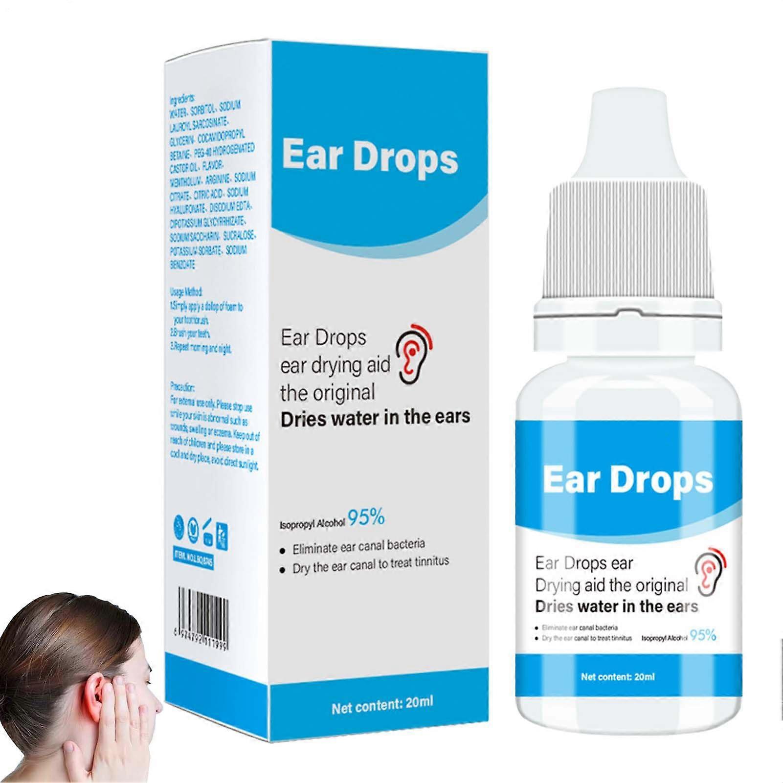 Ear Drops 20ml for Swimmers Protection Against Water Itching Quick Aid for Ear Pain For All Ages