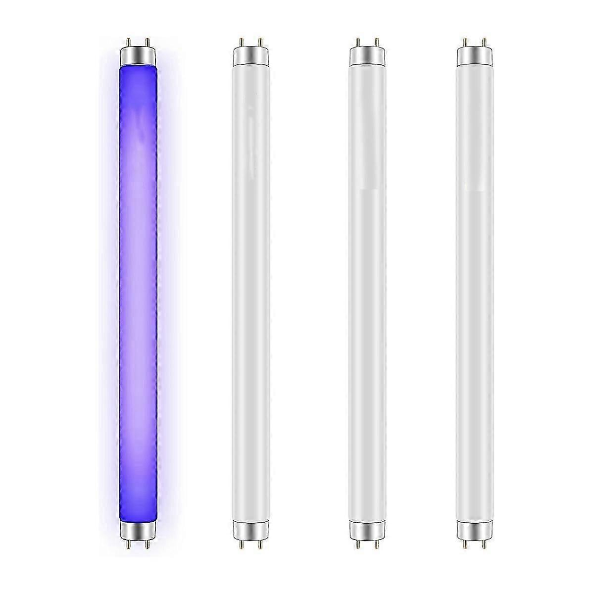 4 Pack Bug Zapper Replacement Light Bulbs 10w For 20w Indoor Bug Zapper, Bl T8 F10w 13inch Light Tu