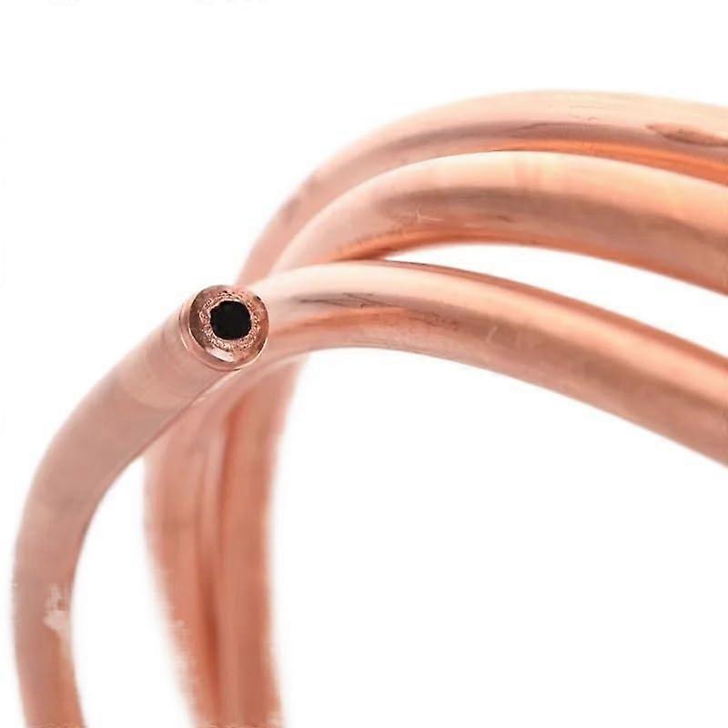 1 m red copper tube T2 – 2–5 mm outer diameter, soft AC refrigerant tube for HVAC systems (OD 3 X T 1)